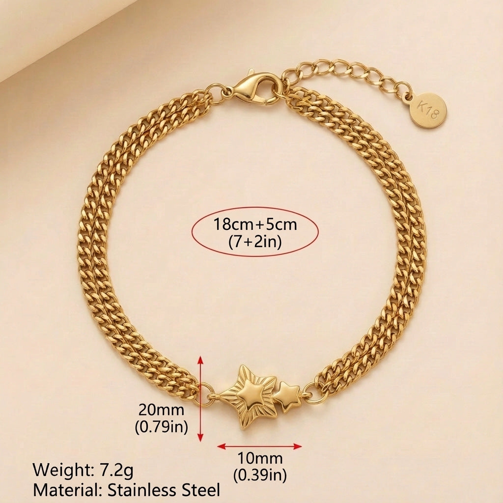 Golden Multi-element Bracelet Jewelry