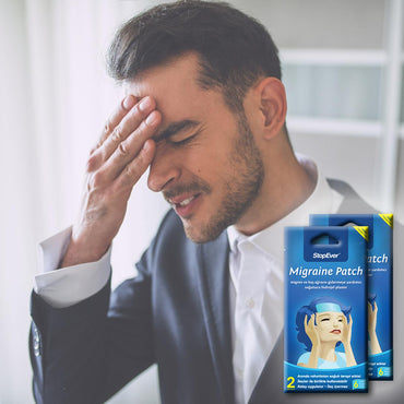 StopEver Migraine Relief Patch - Cooling Hydrogel Plaster for Non-Invasive Pain Relief