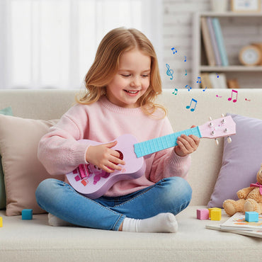 21 Inch Children Mini Ukulele with 4 Nylon Strings and 12 Frets