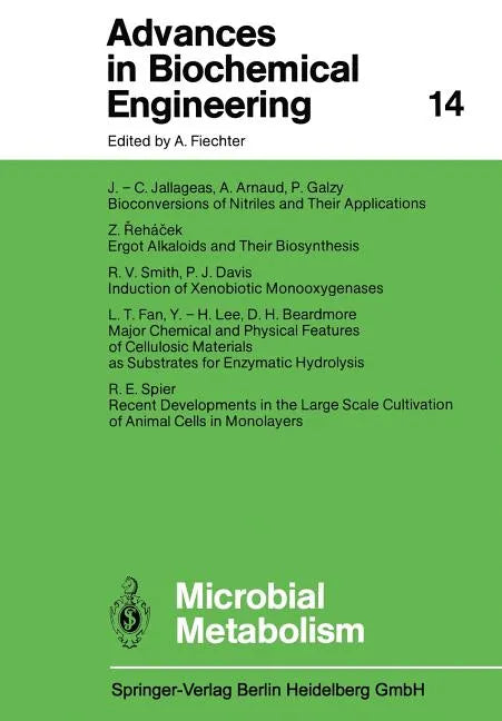 Microbial Metabolism - Paperback