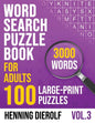 Word Search Book for Adults: 100 Large-Print English Puzzles - Paperback