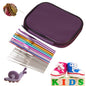 22-Piece: Aluminum Multi-Color Crochet Hook Needles