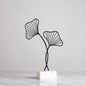Iron Terrazzo Leaf Style Table Top Decoration
