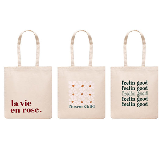 Eklips Cotton Tote Bag - Stylish, Durable, and Spacious Daily Use Bag with Various Designs