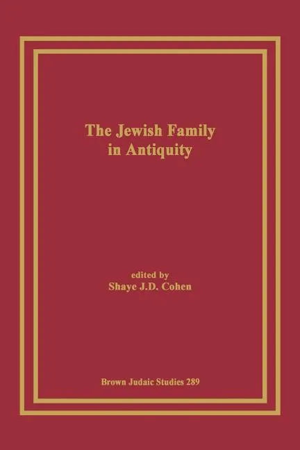 The Jewish Family in Antiquity - Paperback