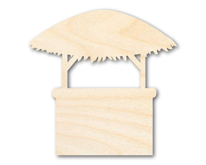 Unfinished Wood Tiki Bar Shape - Craft - up to 46"