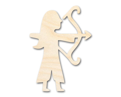 Unfinished Wood Archer Shape - Craft - up to 46"