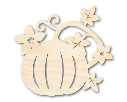 Unfinished Wood Pumpkin Vines Shape - Craft - up to 46"