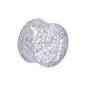 5/8 Clear GLITTER Acrylic Saddle Plug