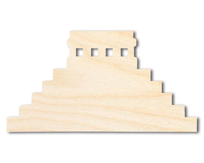 Unfinished Wood Mayan Pyramid Shape | Craft Cutout | up to 46" DIY