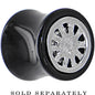 1/2 Black Acrylic WHEEL FRAME Saddle Plug