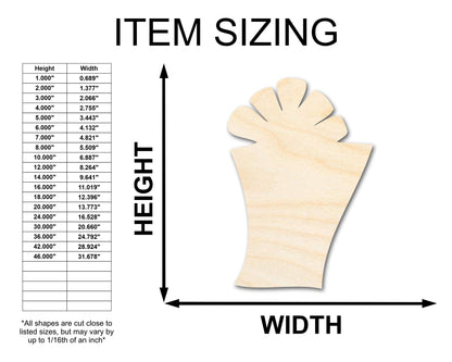 Unfinished Wood Crafty Present Shape | Craft Cutout | up to 46" DIY