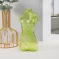 Colored Glass Body Art Flower Arrangement Vase Ornaments