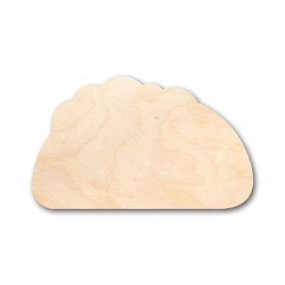 Unfinished Wood Taco Shape - Craft - up to 46" DIY