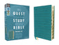 Niv, Quest Study Bible, Personal Size, Leathersoft, Teal, Thumb Indexed, Comfort Print: The Only Q and A Study Bible - Imitation Leather