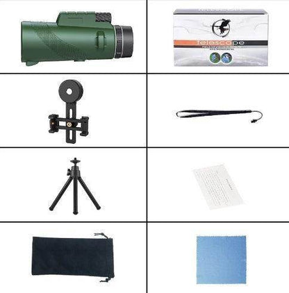 Handheld monocular telescope