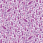 Dark Magenta Prince Birds and Branches Cotton 44/45 Fabric Per Yard