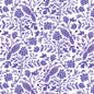 Purple Yolanda Birds and Branches Cotton 44/45 Fabric Per Yard