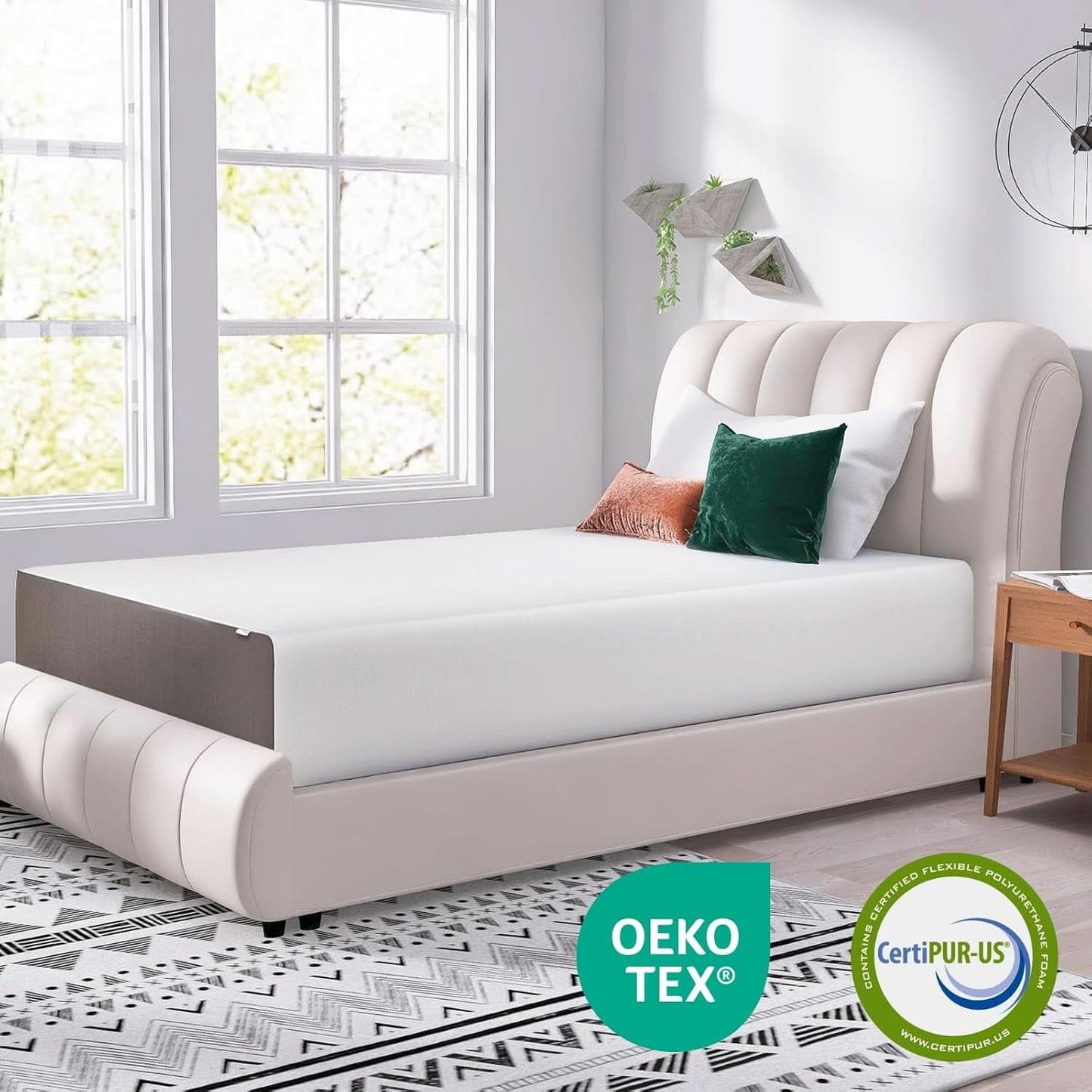 Memory Foam Mattress 12Inch Ultra Soft White Comfort