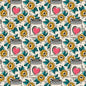 Hearts in a Jar Love Ink 3383 Cotton 44/45 Fabric Per Yard