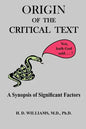Origin of the Critical Text - Paperback