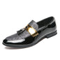 Hairstylist Male Shoe Club Pointed Tassel  Foot Pedals Small Leather Shoes