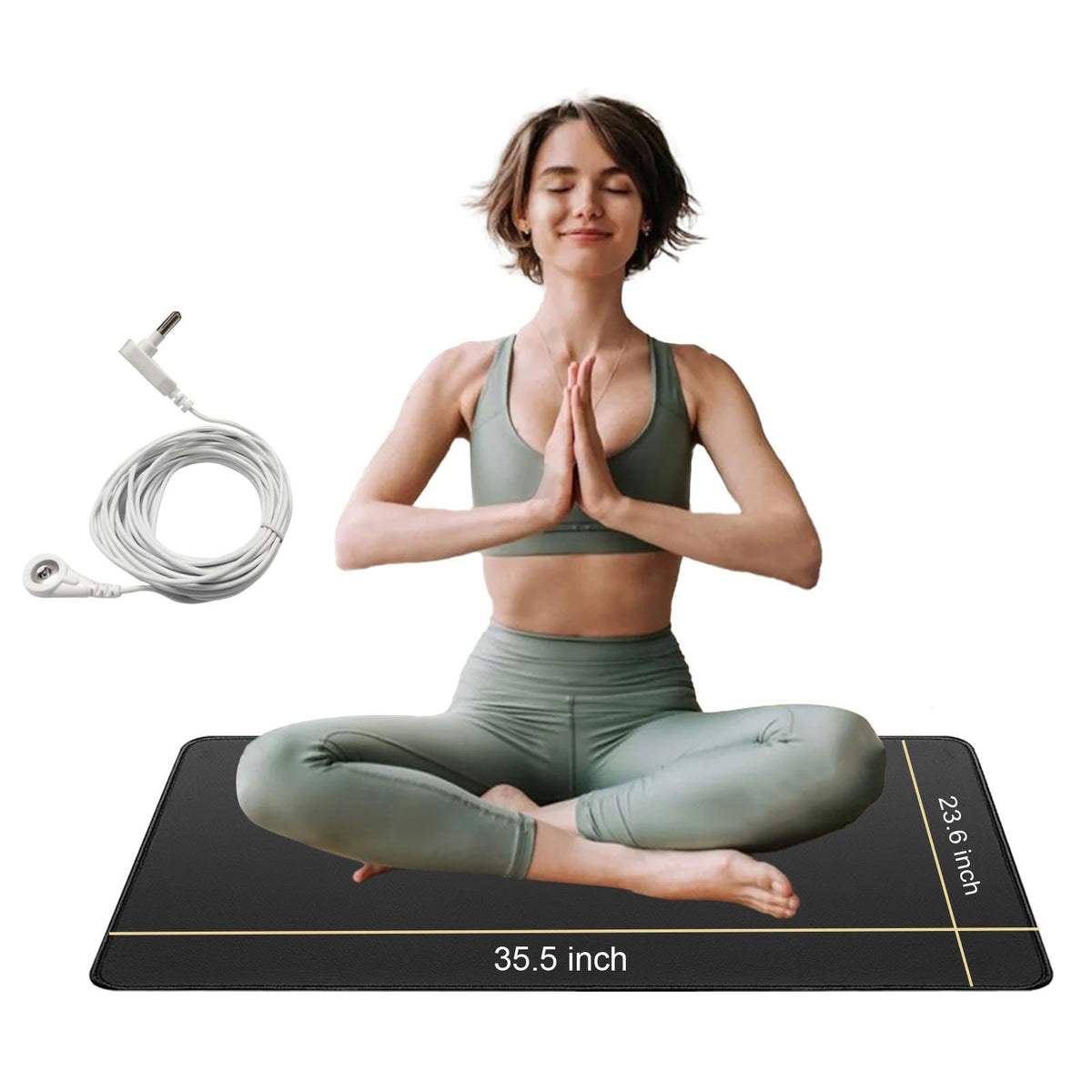 Grounding pad conductive leather yoga pad anti-static pad