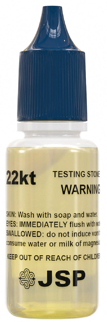JSP 22k 24K Gold Jewelry Acid Test Kit for Bars Coins Precious Metals w/ GTE Test Stone