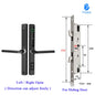 Waterproof Smart Lock – Fingerprint, Password & Card Access for Sliding Doors