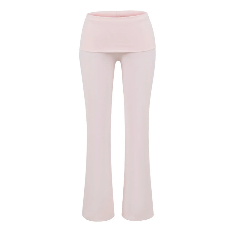 Low-rise Flared Jeans With A Turned-up Hem For A Slimming Look, Womens