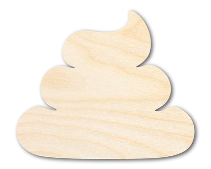 Unfinished Poop Shape | Craft Cutout | up to 46" DIY