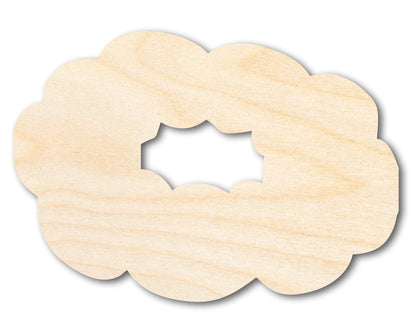 Unfinished Wood King Cake Silhouette | Mardi Gras | DIY Craft Cutout | up to 46" DIY