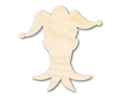 Unfinished Wood Jester Head Silhouette | Mardi Gras | DIY Craft Cutout | up to 46" DIY