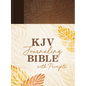 KJV Journaling Bible with Prompts [Copper Leaf] - Hardcover