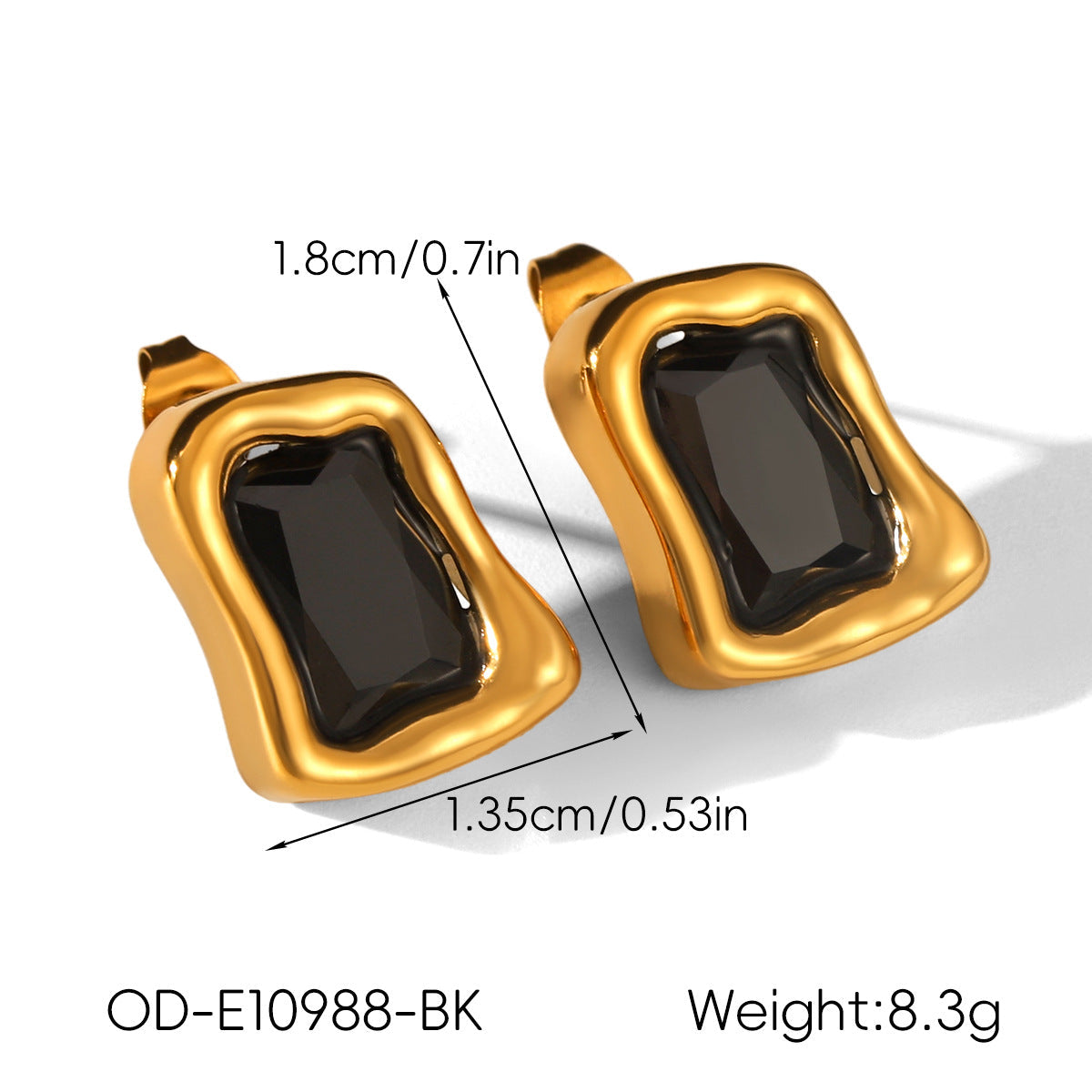 Vintage Personalized Non-fading Titanium Steel Earrings For Women