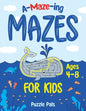 Amazing Maze Book For Kids: Outer Space, Under Water, and Jungle Themes For Kids Ages 4 - 8 - Paperback