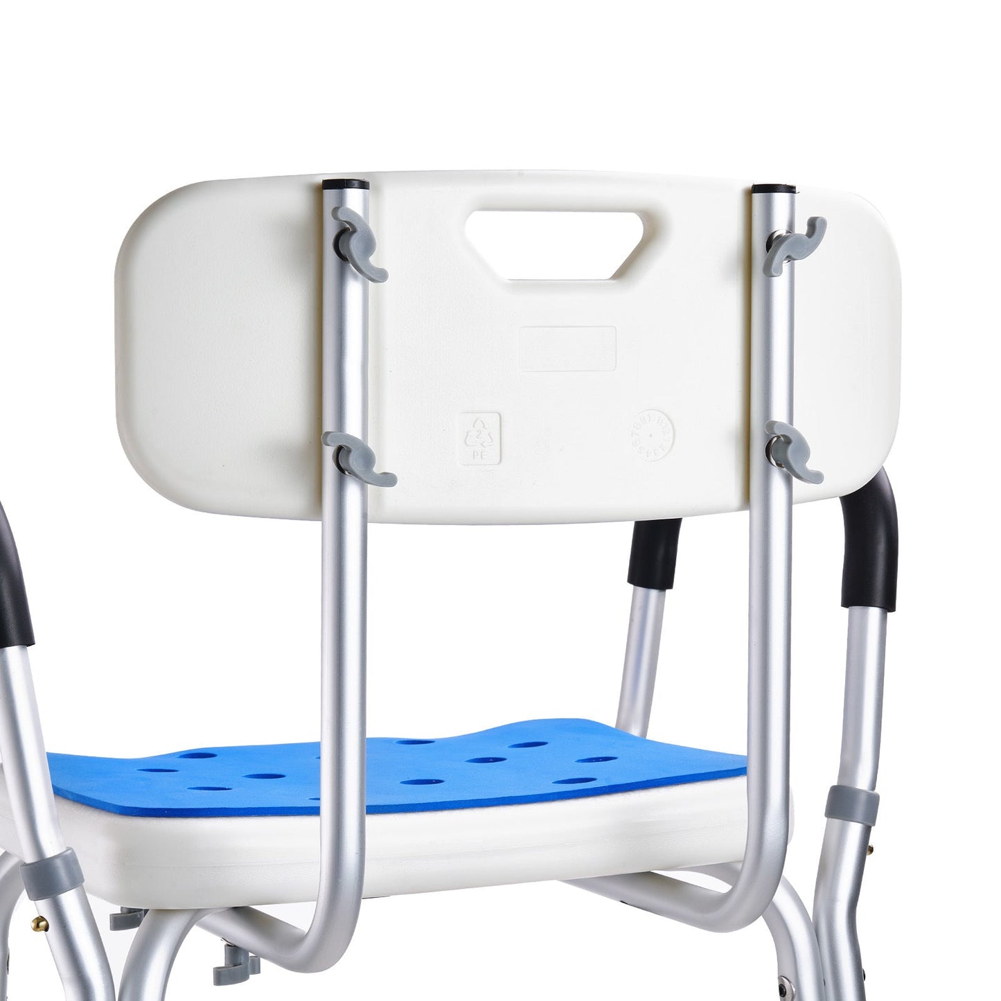 Shower Chair Bath Stool Aluminum 400 LB 6-Level Adjustable Head Holder