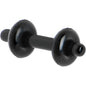 14G Black Acrylic Plug