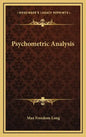 Psychometric Analysis - Hardcover