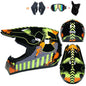 Youth Off-Road Motorcycle Helmet - [green] | Lightweight Motocross Full Face Shield for Dirt Bike & ATV