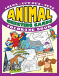 Animal Greeting Cards Coloring Book: Color - Cut Out - Send; Create Your Own Funny Animal Cards, Awesome Activity Book for Kids - Paperback