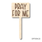 Unfinished Wood Funny Plant Stakes | 24 Options | 5" Tall | 1/8" Wood | Wood Craft Cutout