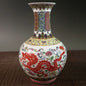 Antique Old Dragon And Phoenix Pattern Ceramic Crafts Vase Ornaments