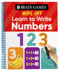 Brain Games Wipe-Off - Learn to Write: Numbers (Kids Ages 3 to 6) - Spiral