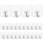 24-Pack: Adhesive Hooks Kitchen Wall Hooks