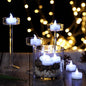 24-Pieces: Cool White LED Flameless Tealight Smokeless Timer Candles