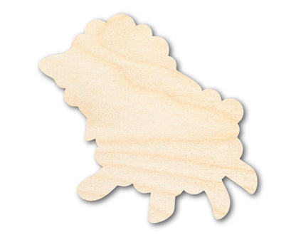 Unfinished Cute Lamb Shape | Easter | DIY Craft Cutout | up to 46" DIY