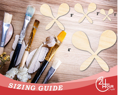 Unfinished Maraca Shape | DIY Craft Cutout | up to 46" DIY