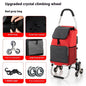 Upgraded Portable Folding Supermarket Cart