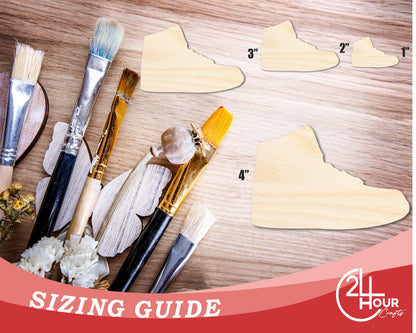 Unfinished Sneaker Shoe Silhouette | DIY Craft Cutout | up to 46" DIY